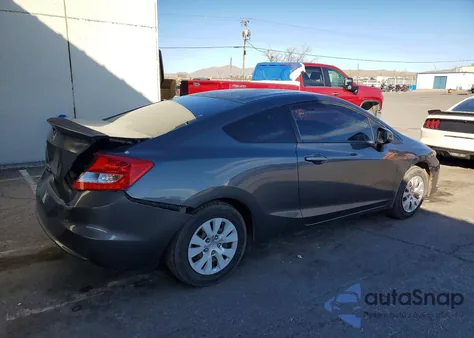 2012 Honda Civic Lx z USA, uszkodzony, nr VIN 2HGFG3A55CH543718